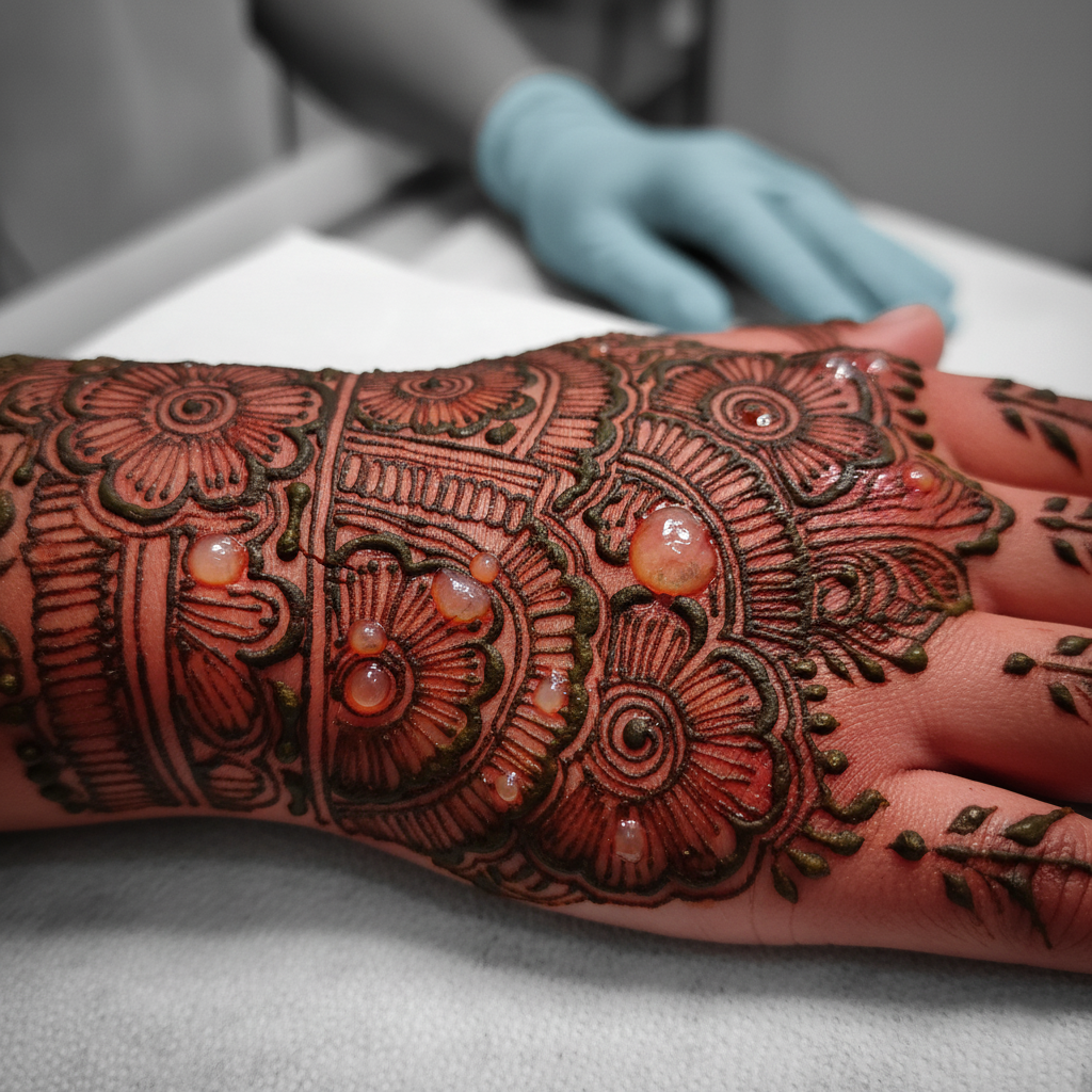 Instant Mehendi Damages Skin