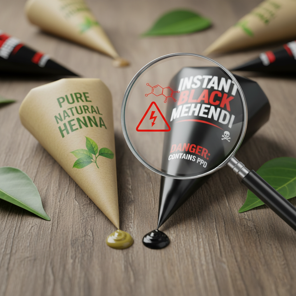 The Hidden Dangers of Instant Chemical Mehendi
